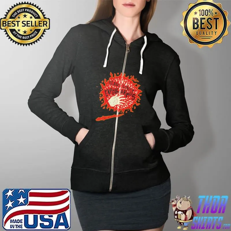 Peace Loves Expelliarmus Shirt Full Zip Hooded