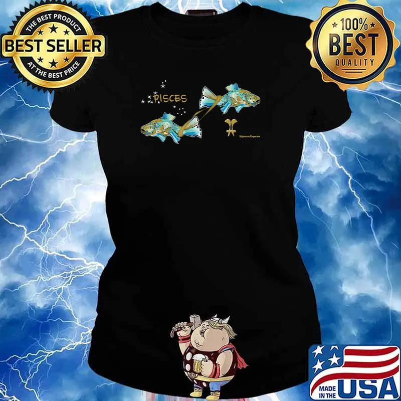 Pisces Constellation Zodiac Sojourners Emporium T-Shirt Ladies tee