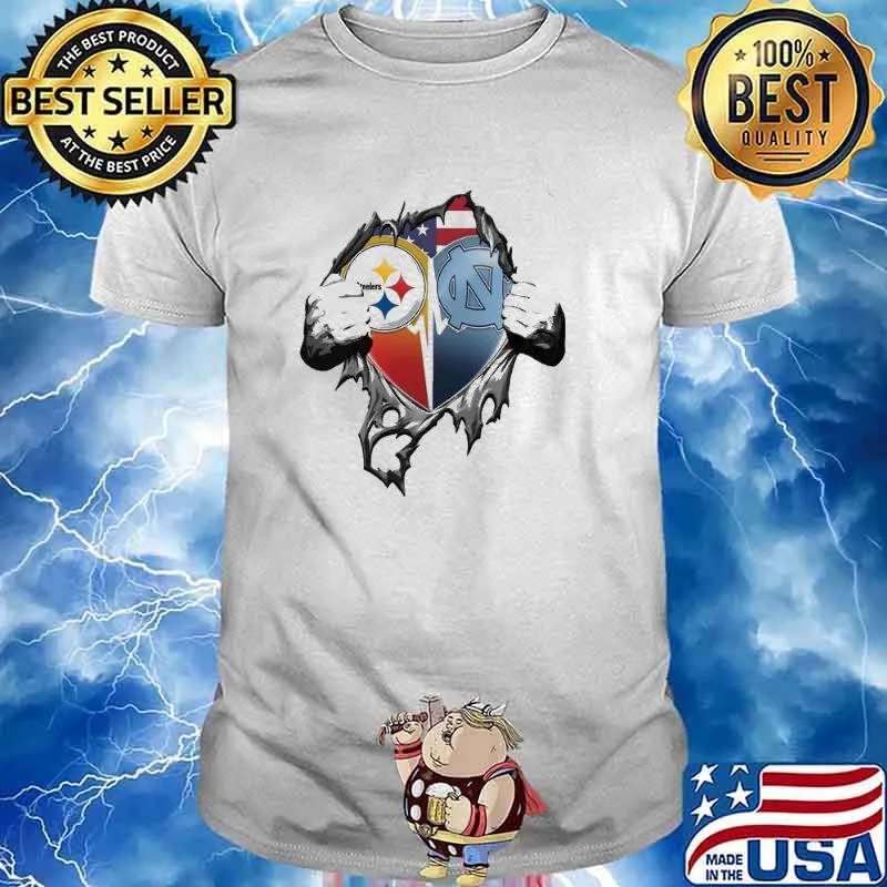 Pittsburgh Steelers And North Carolina Tar Heels National Football League Shirt