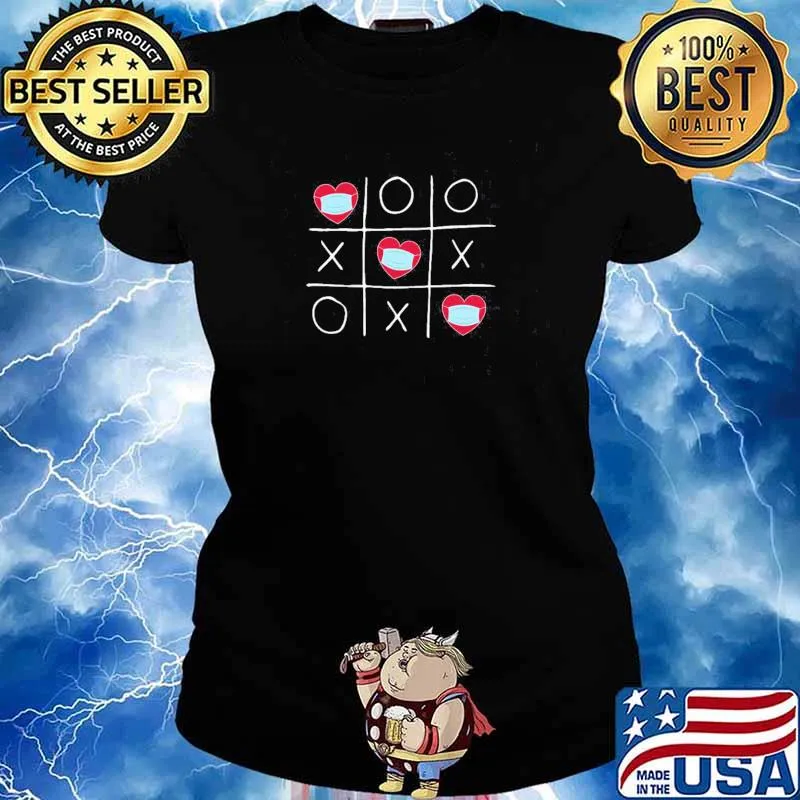 Play Checkers Hearts Masks Shirt Ladies tee