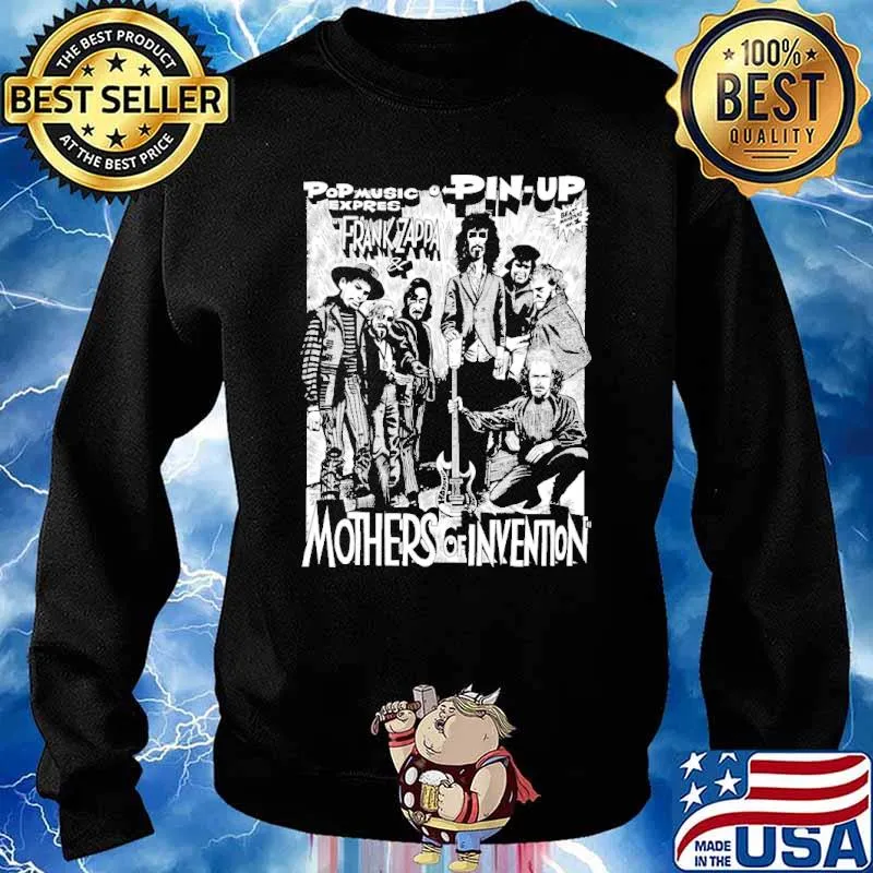 Pop music expres pin up frank zappa mothers of invention s Sweater