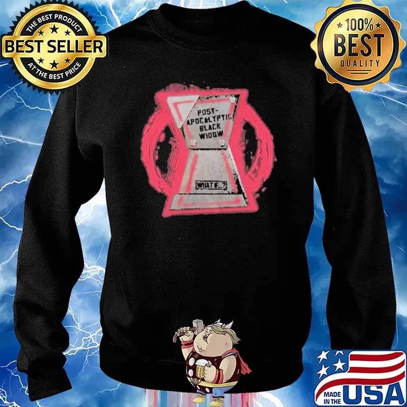 Post Apocalyptic Black Widow T-Shirt for Adults – Marvel What If s Sweater