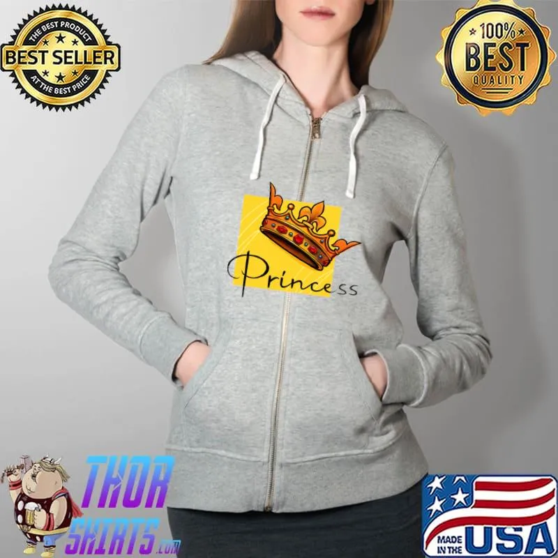 Princess T-Shirt Full Zip Hooded