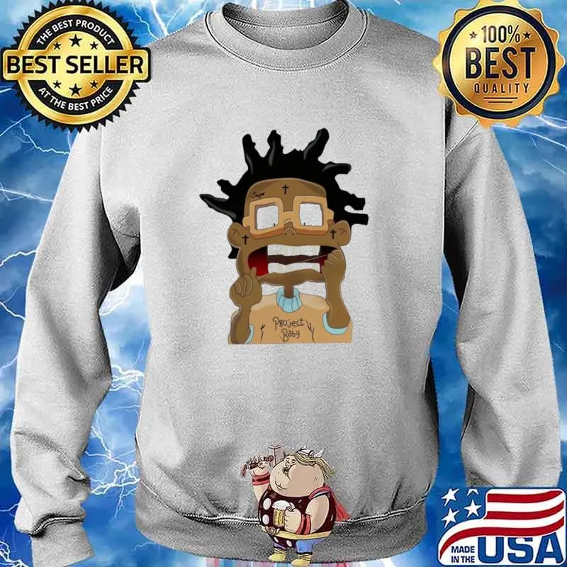 Project Baby Kodak Black Cartoon Shirt Sweater