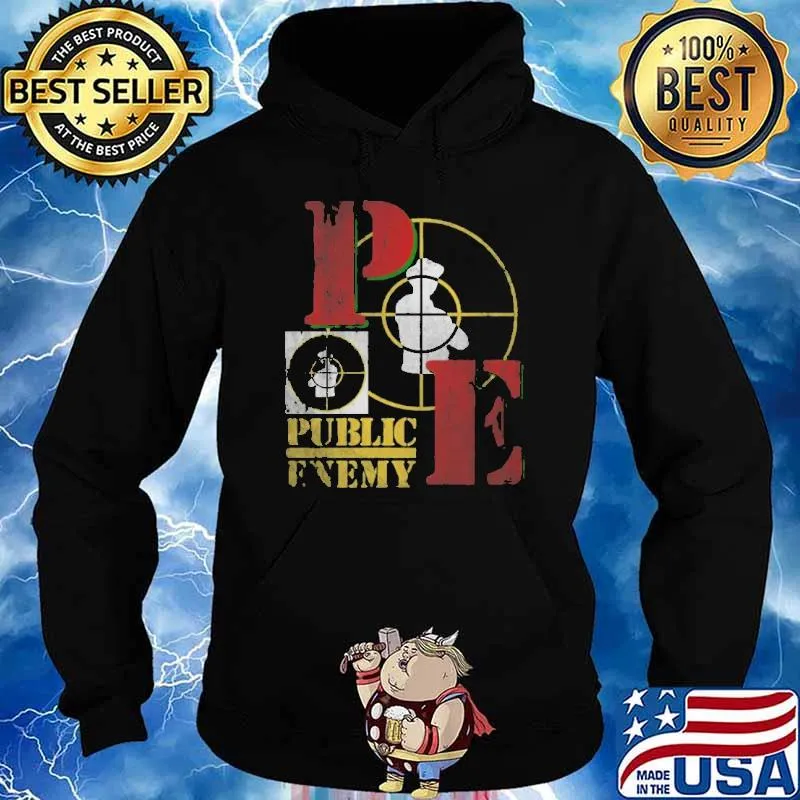 Public Enemy PE Retro Shirt Hoodie