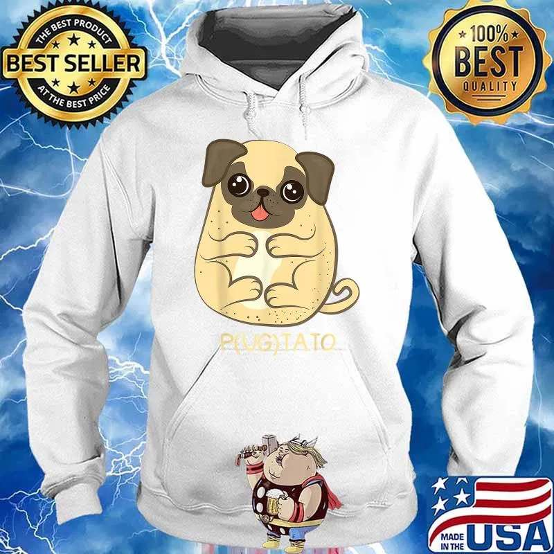 Pugtato Pug Potato Dog Lover T-Shirt Hoodie
