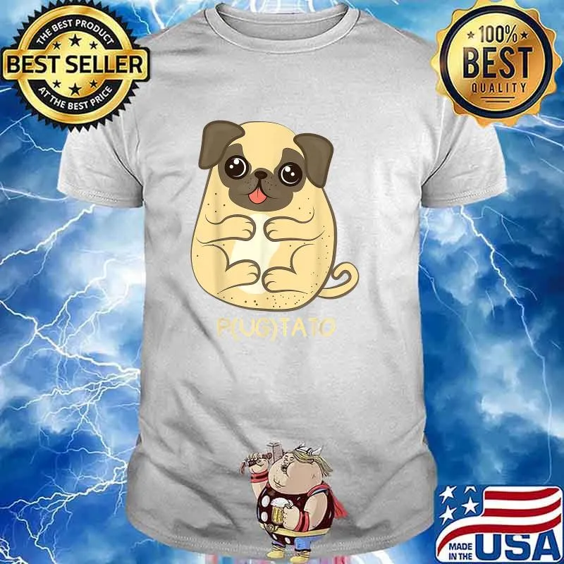 Pugtato Pug Potato Dog Lover T-Shirt