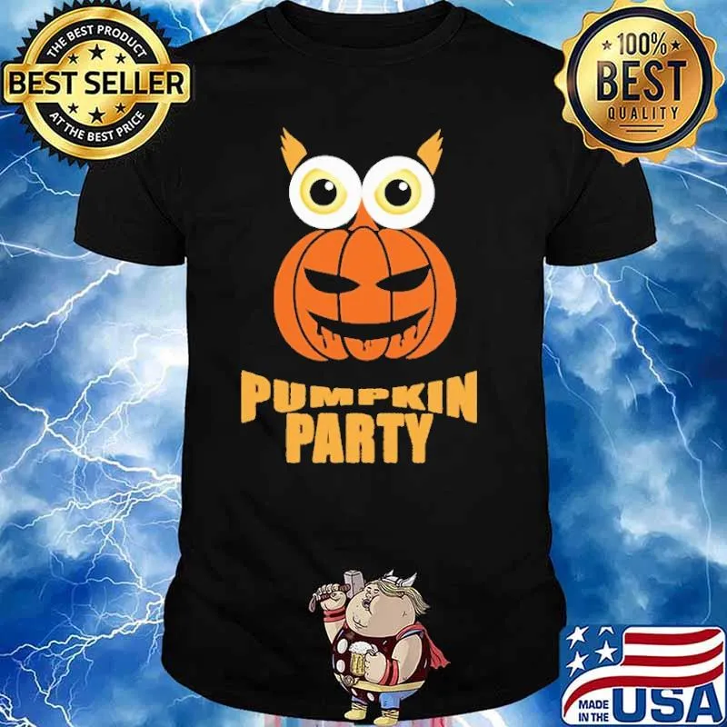 Pumpkin Party Owl Halloween Shirt