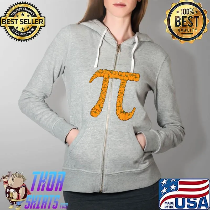 Pumpkin Pi Pie Parody Halloween Costume Alternative Graphic T-Shirt Full Zip Hooded