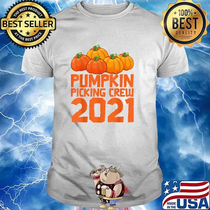 Pumpkin Picking Crew 2021 Halloween Toddler Kids Costume T-Shirt
