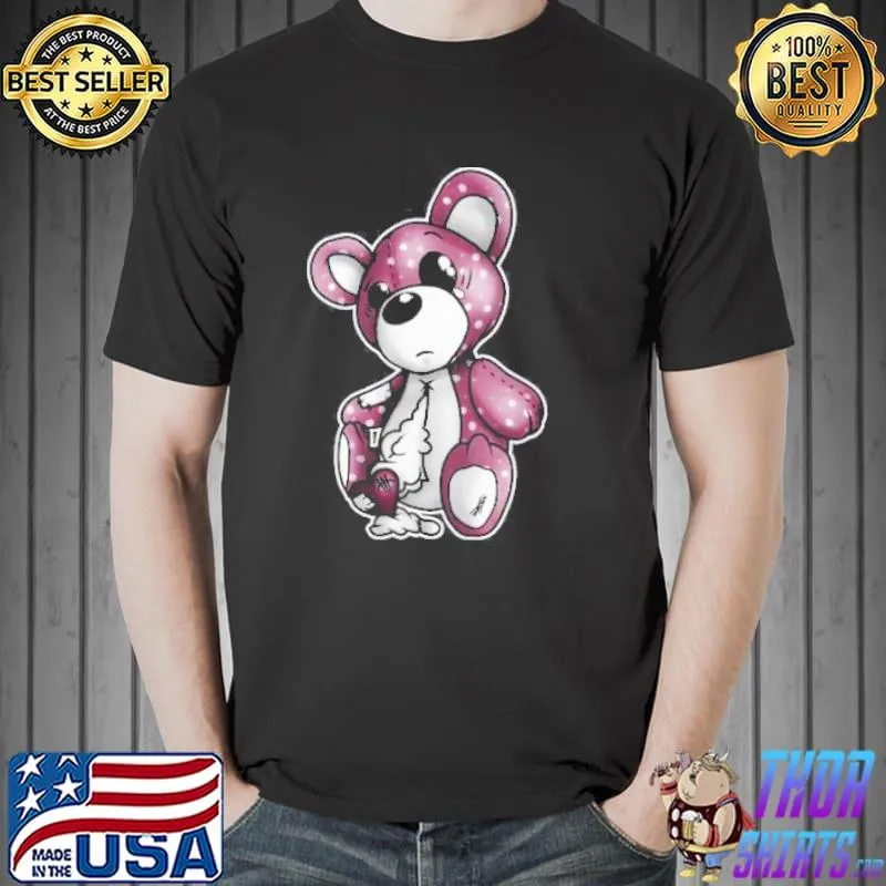 Purple Bear With Broken Heart Shirt Unisex