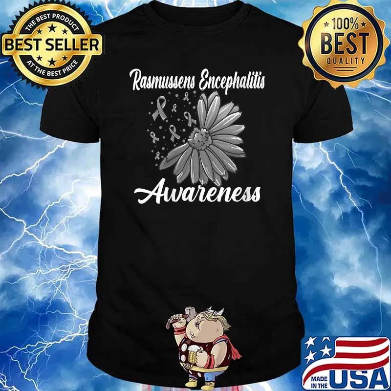Rasmussen s Encephalitis Awareness Brain Disease Related Sun T-Shirt