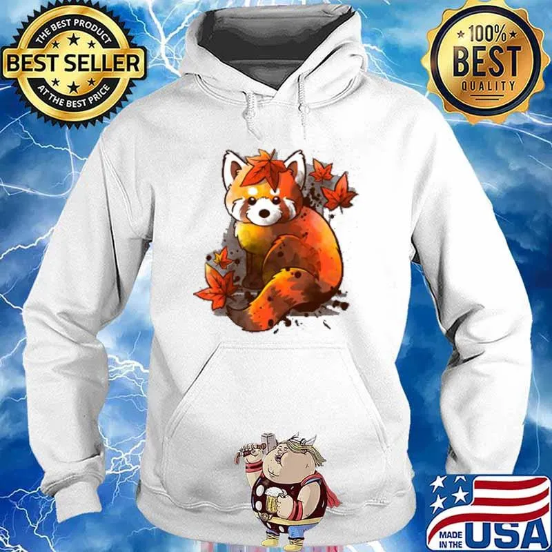 Red Panda Red Leaves Autumn s Hoodie