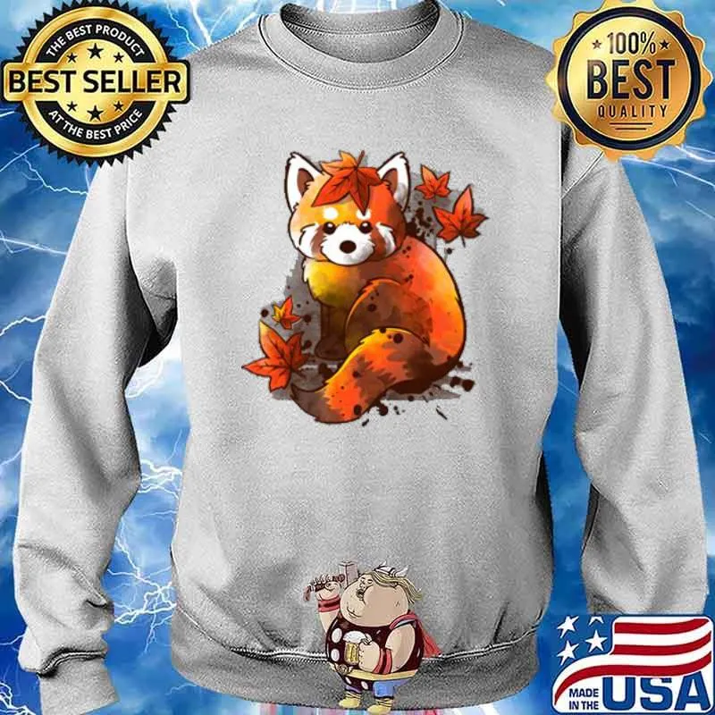 Red Panda Red Leaves Autumn s Sweater