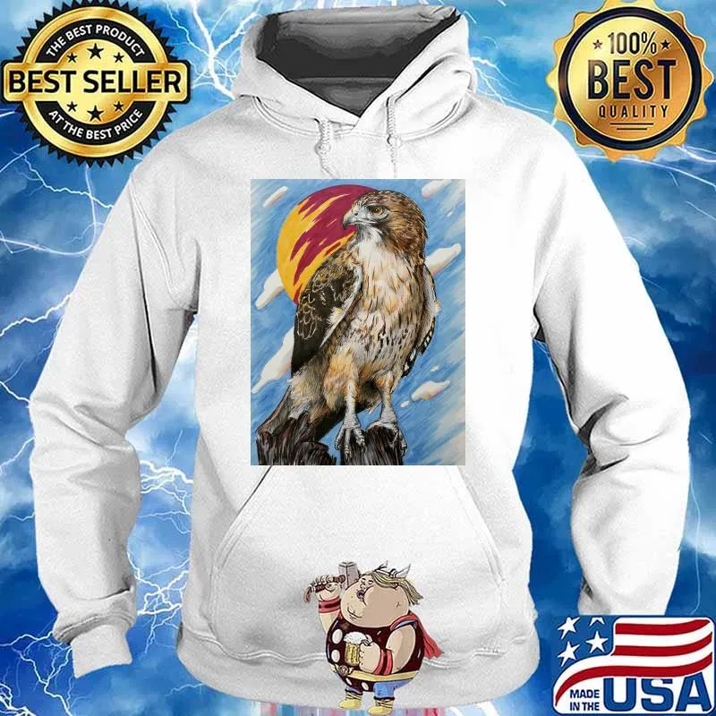 Red tail hawk Active T-Shirt Hoodie