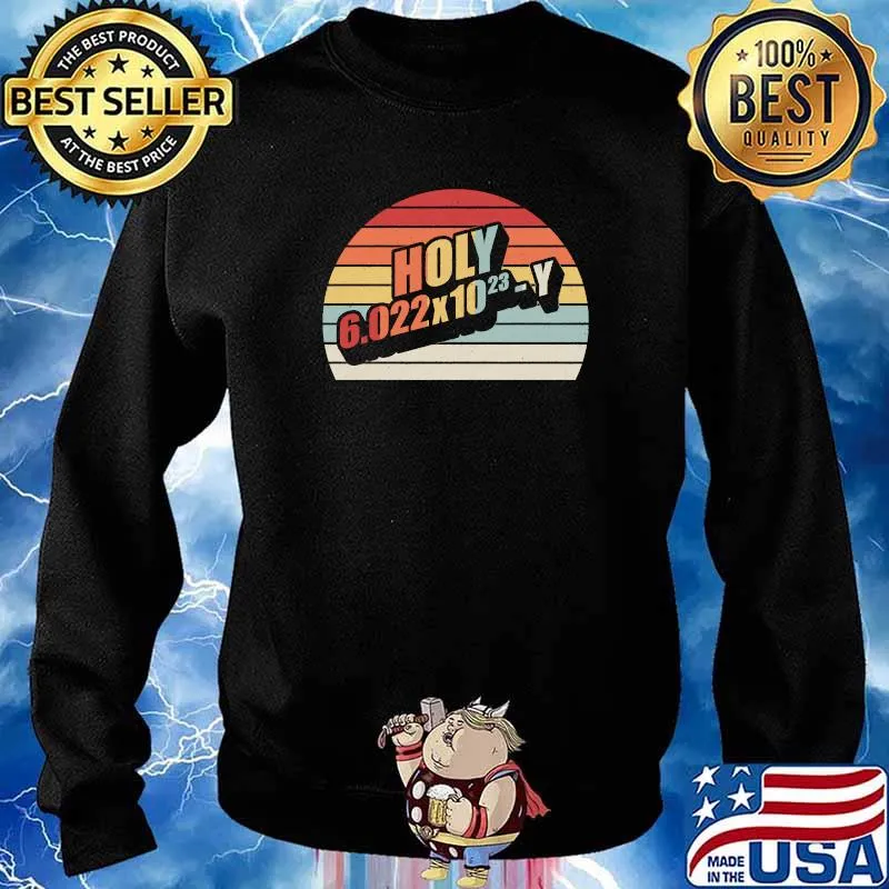 Retro Vintage Holy Moley Avogadro Mole Carbon Chemistry T-s Sweater