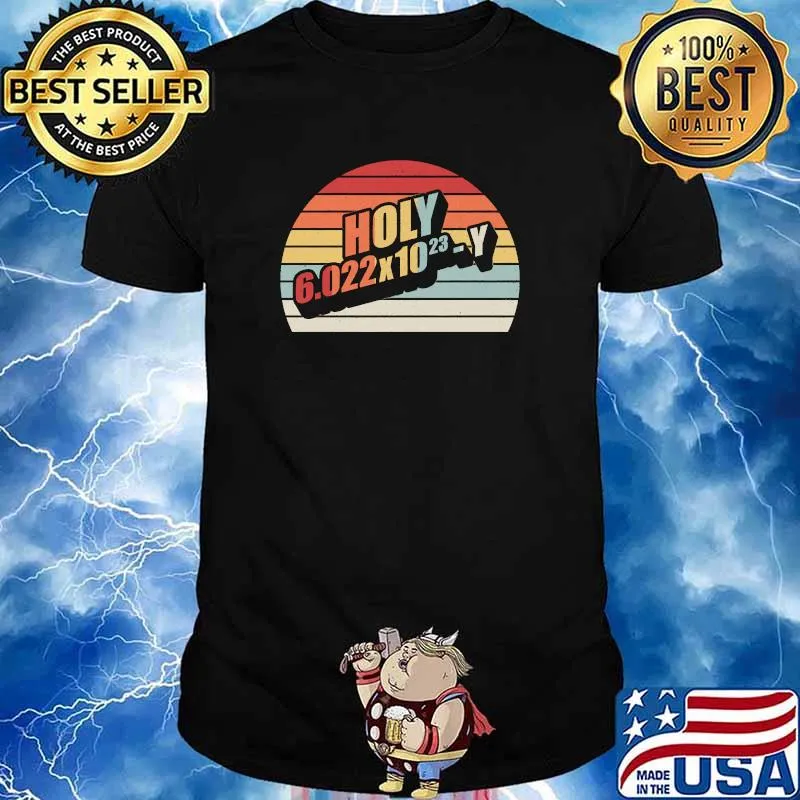 Retro Vintage Holy Moley Avogadro Mole Carbon Chemistry T-shirt