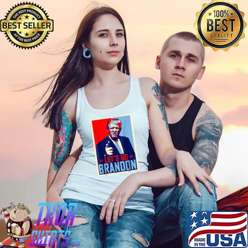 Retro Vintsge Let's Go Brandon Trump Poster Joe Biden Chant T-Shirt Tank Top