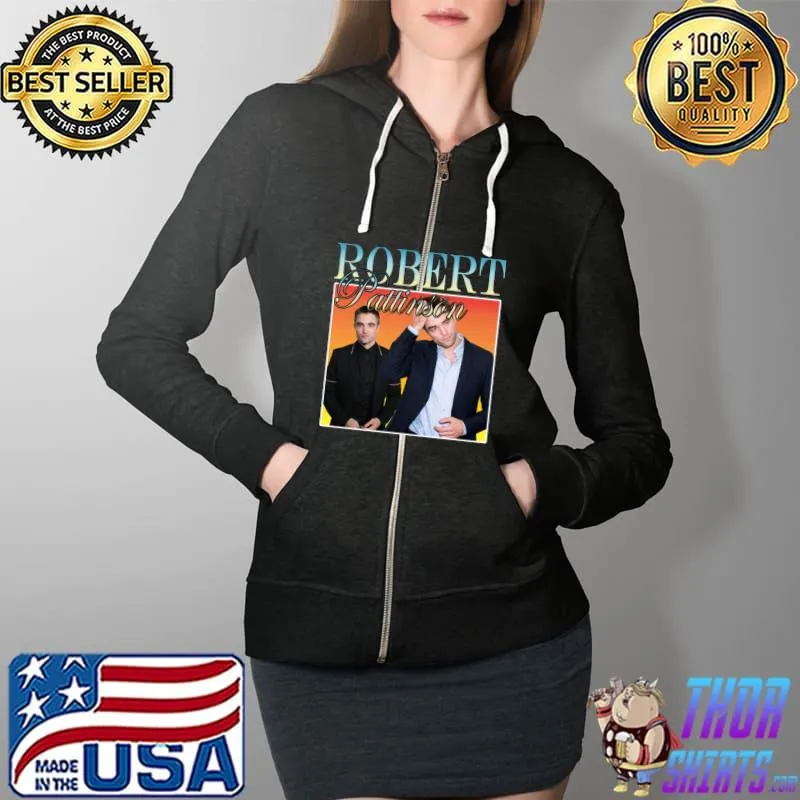 Robert Pattinson Classic T-Shirt Full Zip Hooded