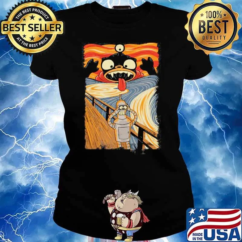 Robot Scream Retro s Ladies tee