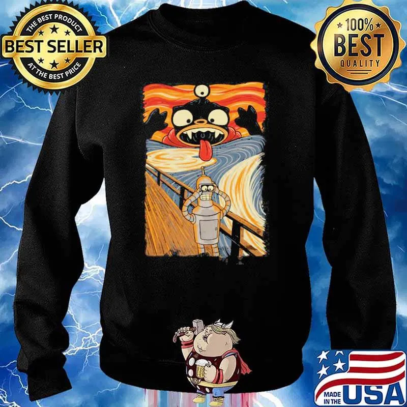 Robot Scream Retro s Sweater