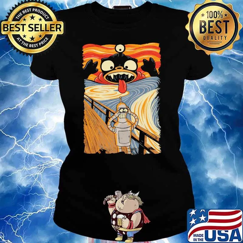 Robot Star Wars Scream Retro s Ladies tee