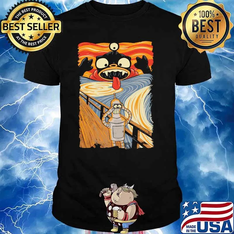 Robot Star Wars Scream Retro shirt