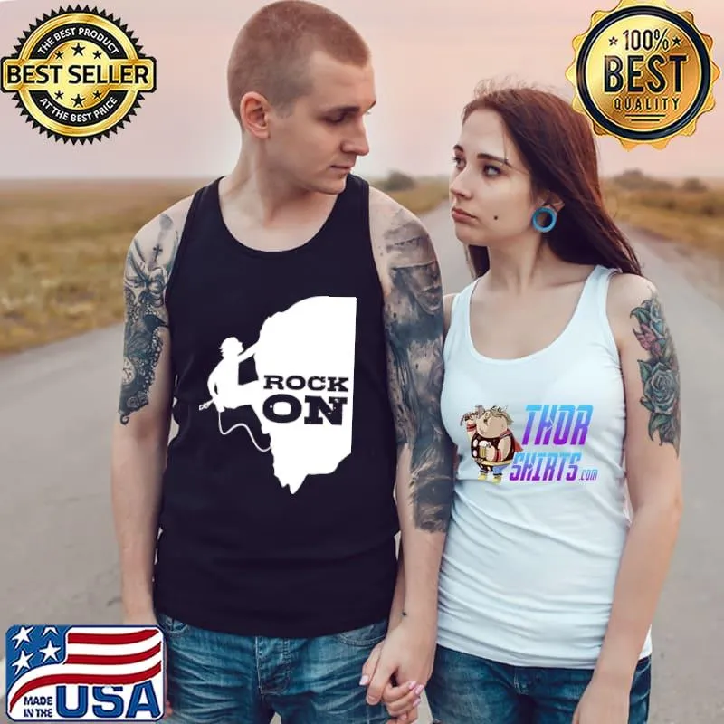 Rock On Climber Telluride Climbing Summit Boulder T-Shirt Tank Top