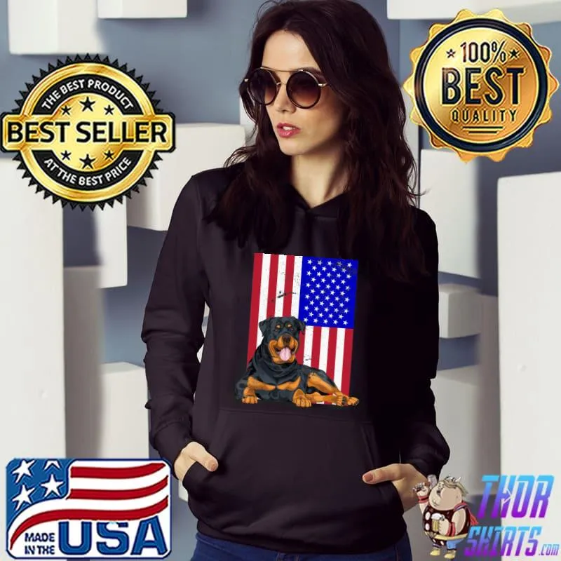 Rottweiler America Flag Shirt