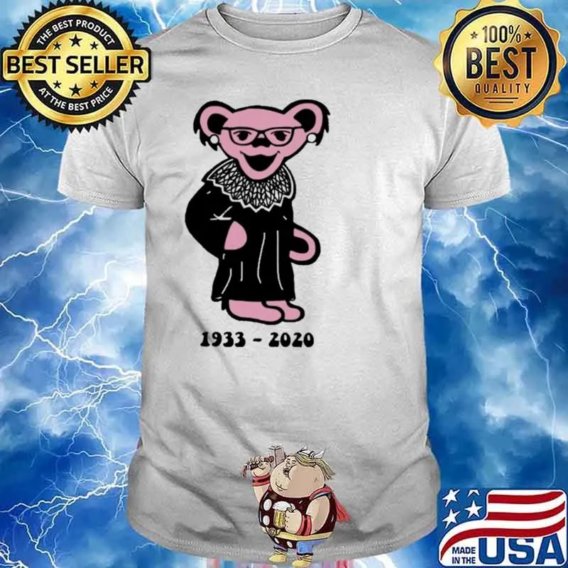 Ruth Ber Ginsburg Grateful Dead Bear Rbg 1933-2020 Shirt