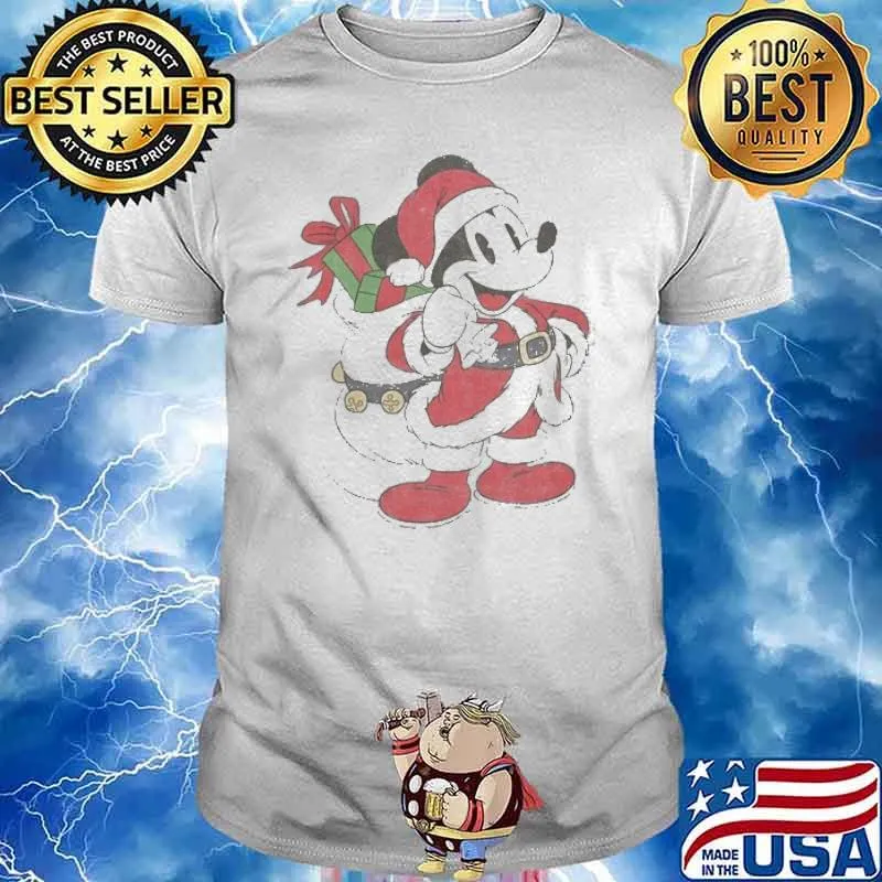 Santa Mickey Mouse Holiday Christmas Shirt