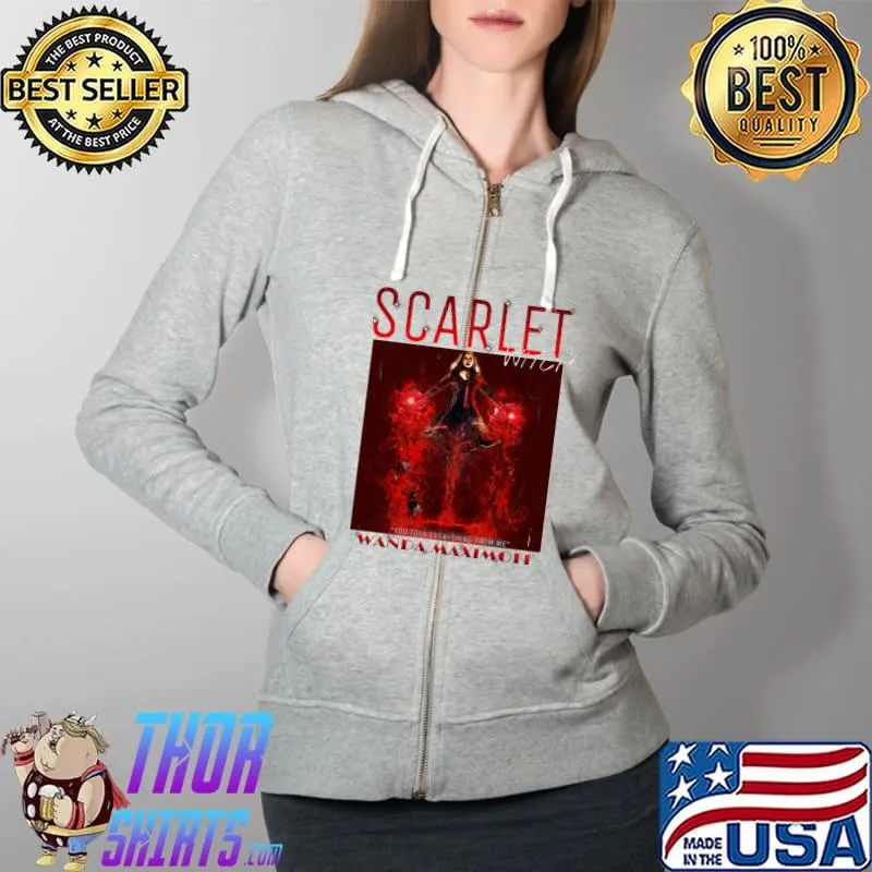 Scarlet witch wanda maximoff T-Shirt Full Zip Hooded