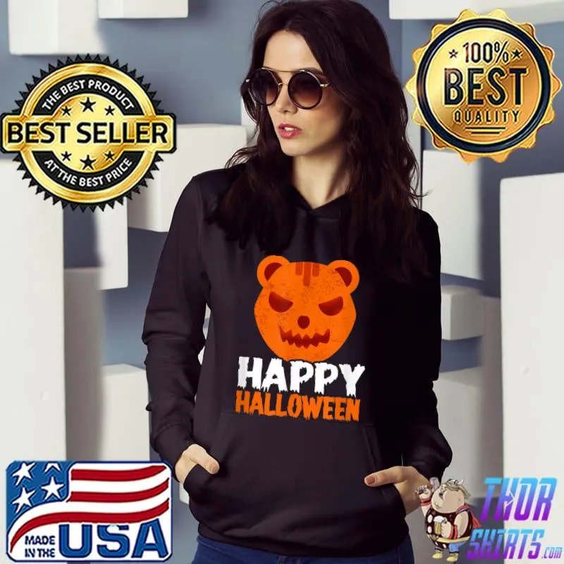 Scary Bear Of Halloween Quote T-Shirt Hoodie