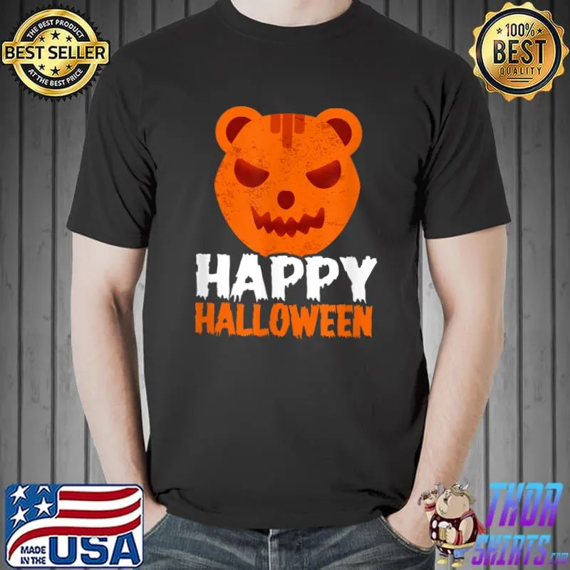 Scary Bear Of Halloween Quote T-Shirt