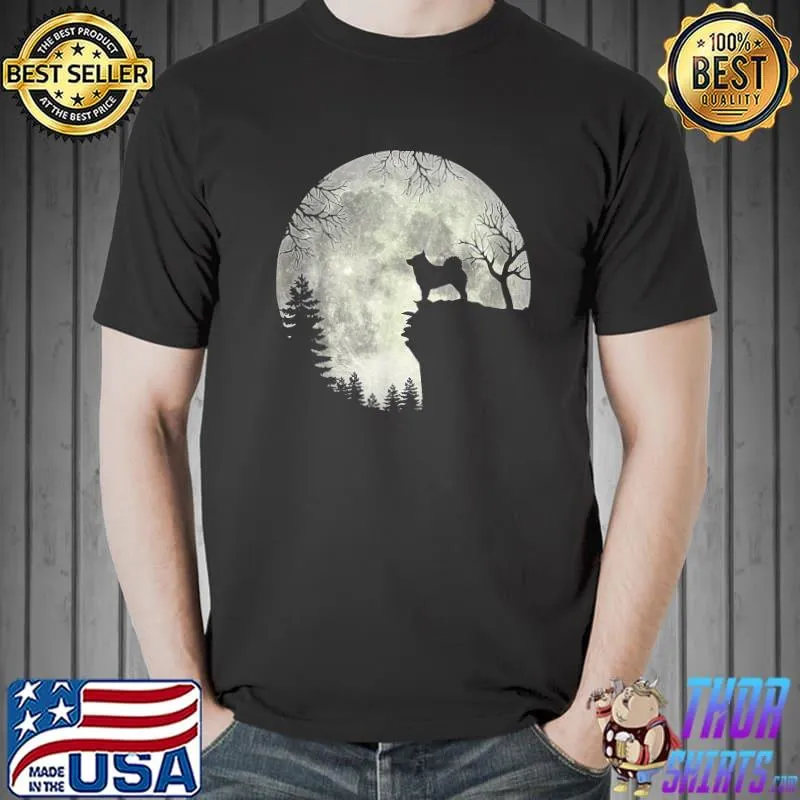 Schipperke And Moon Halloween T-Shirt