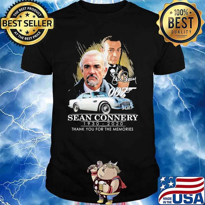 Sean Connery 1930 2020 Thank You For The Memories Shirt