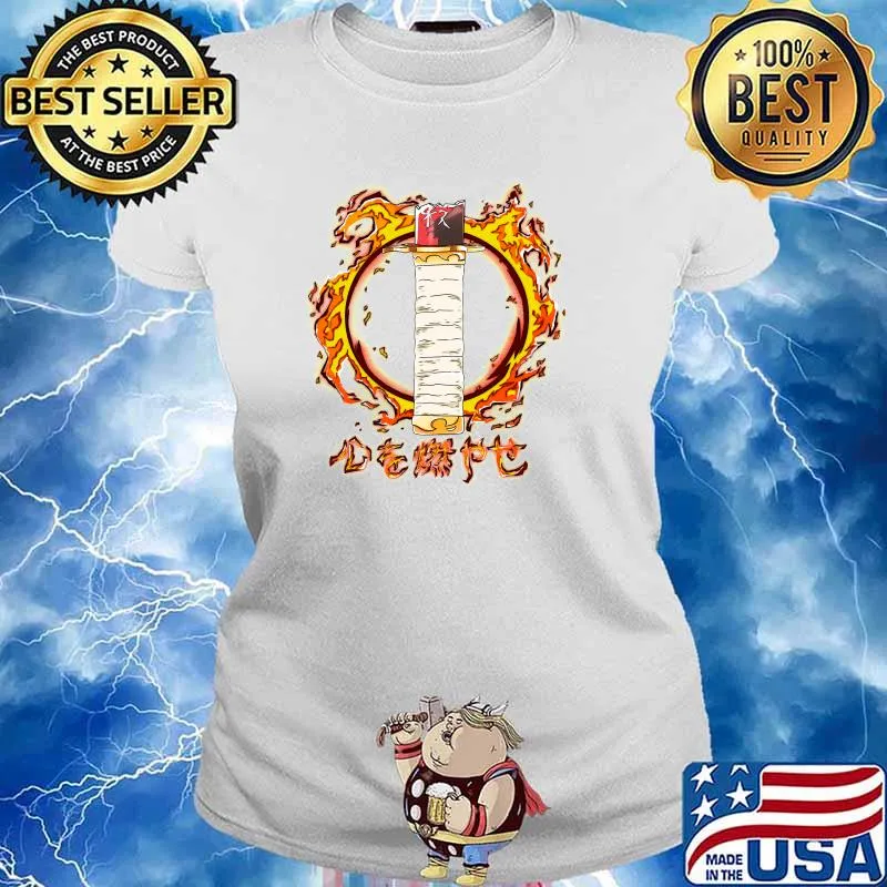 Set Your Heart Ablaze - Kanji Classic T-Shirt Ladies tee