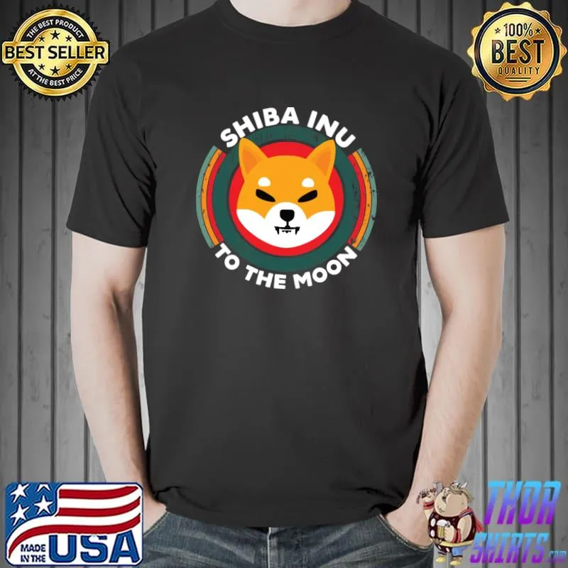 Shiba Inu Shib HODL To the Moon Meme Crypto Cryptocurrency Essential T-Shirt Unisex