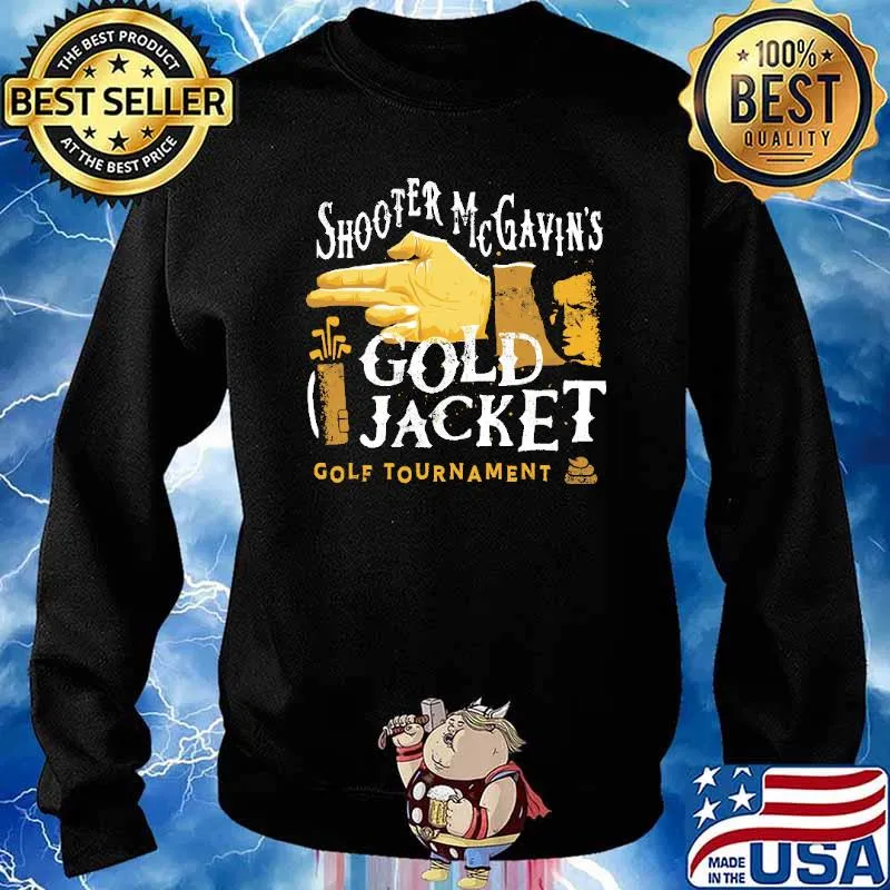 Shooter Mc Gavin's Gold Jacket Gold Tournament Shirt Sweater