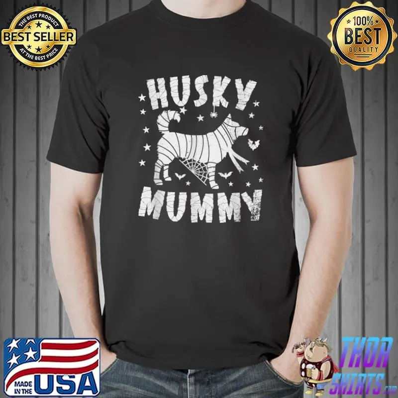 Siberian Husky Mummy - Halloween T-Shirt