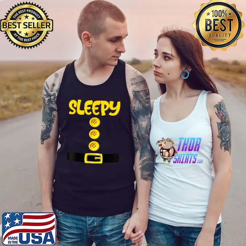 Sleepy Dwarf Halloween Costume Color Matching Sleepy Dwarf T-Shirt Tank Top