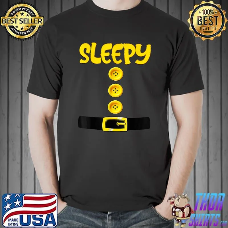 Sleepy Dwarf Halloween Costume Color Matching Sleepy Dwarf T-Shirt