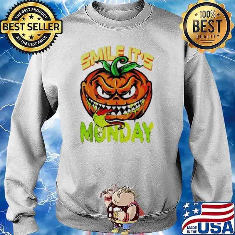 Smile It’s Monday Halloween Happy Pumpkin Halloween s Sweater