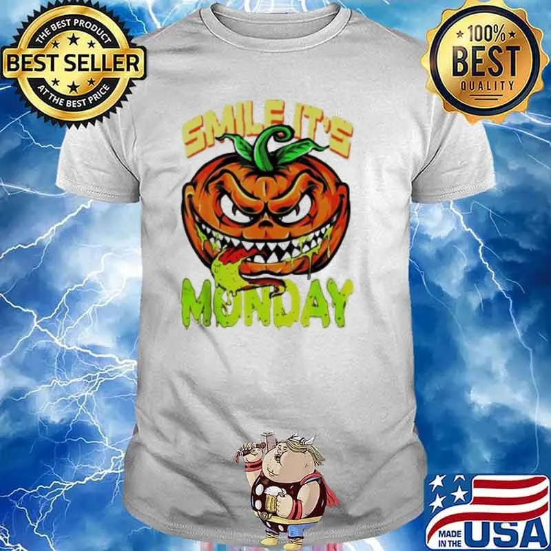 Smile It’s Monday Halloween Happy Pumpkin Halloween shirt