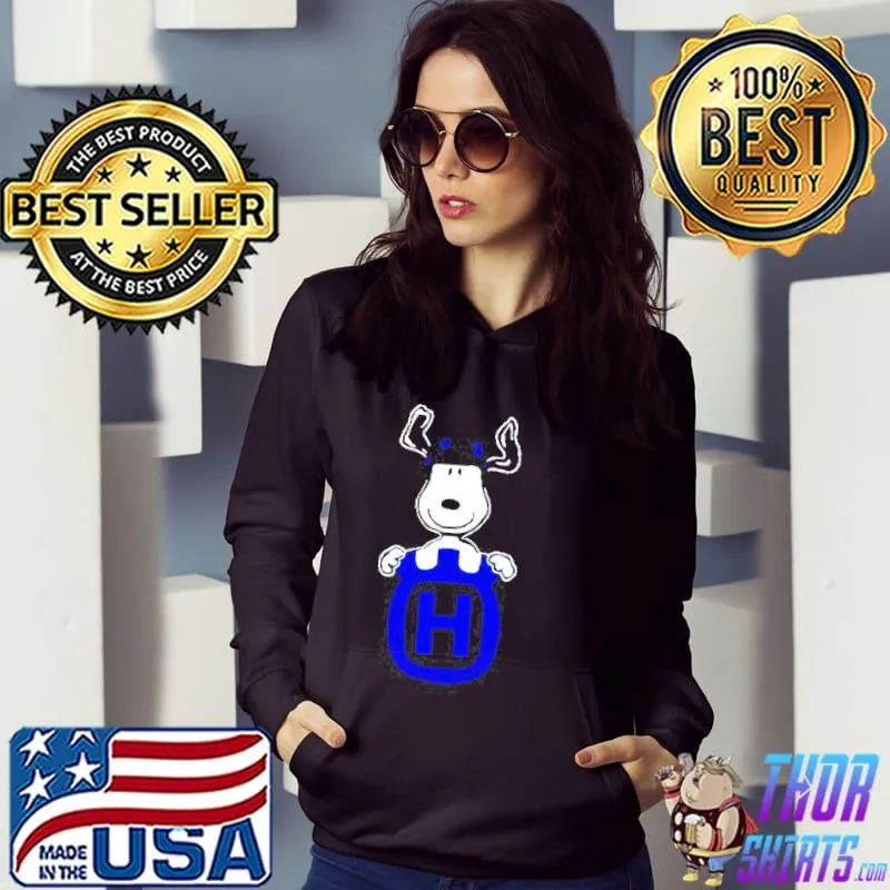 Snoopy hug Husqvarna Logo s Hoodie