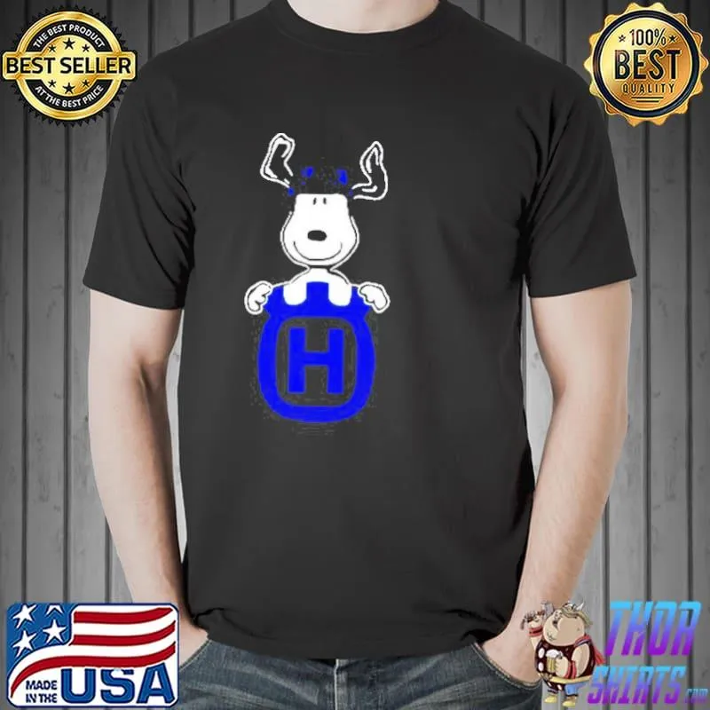 Snoopy hug Husqvarna Logo s Unisex