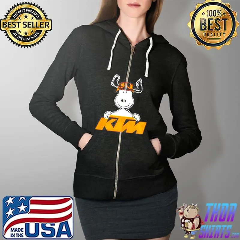 Snoopy hug KTM Logo s Full Zip Hooded