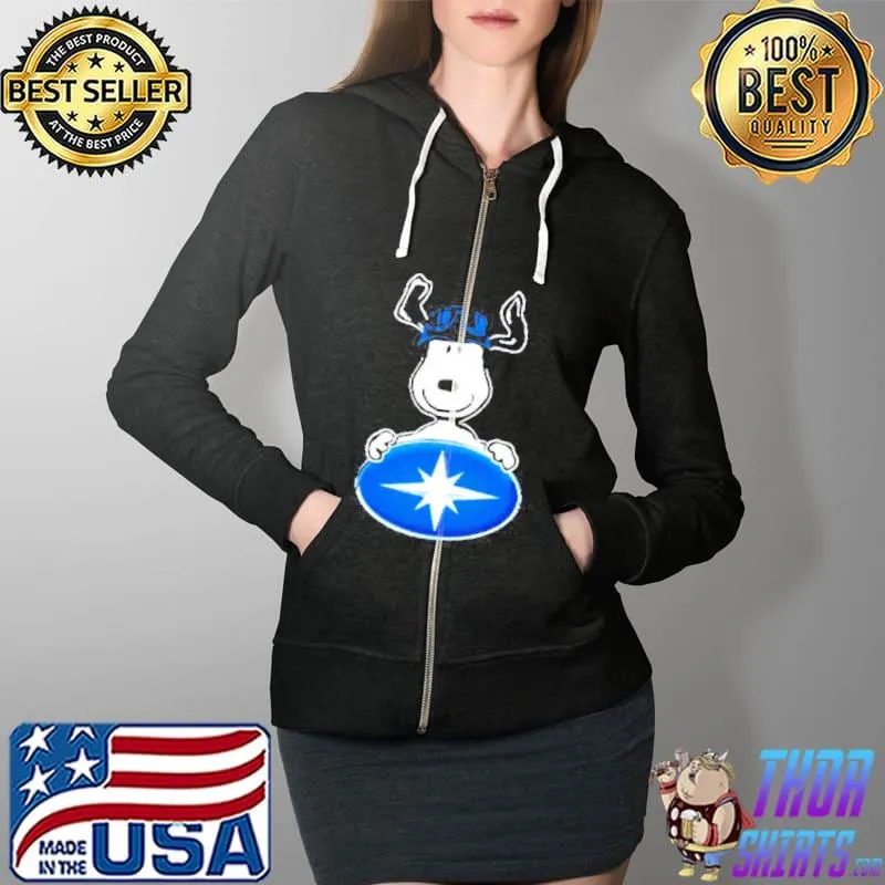 Snoopy hug Polaris Logo s Full Zip Hooded