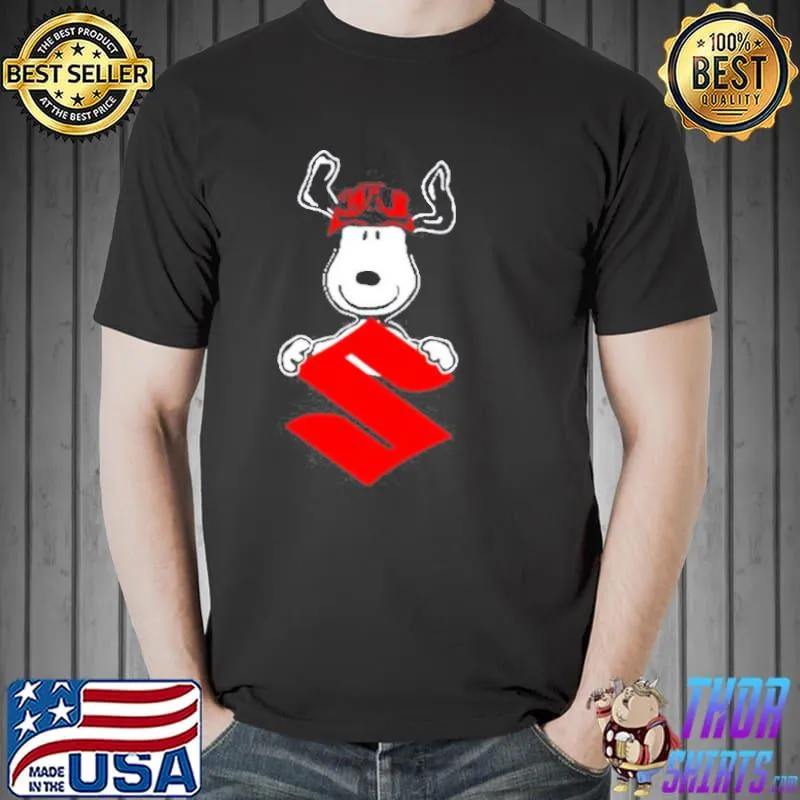 Snoopy hug Suzuki Logo s Unisex