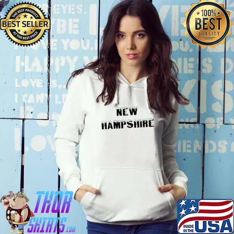 Snowcapped New Hampshire - New Hampshirite Winter Souvenir T-Shirt Hoodie